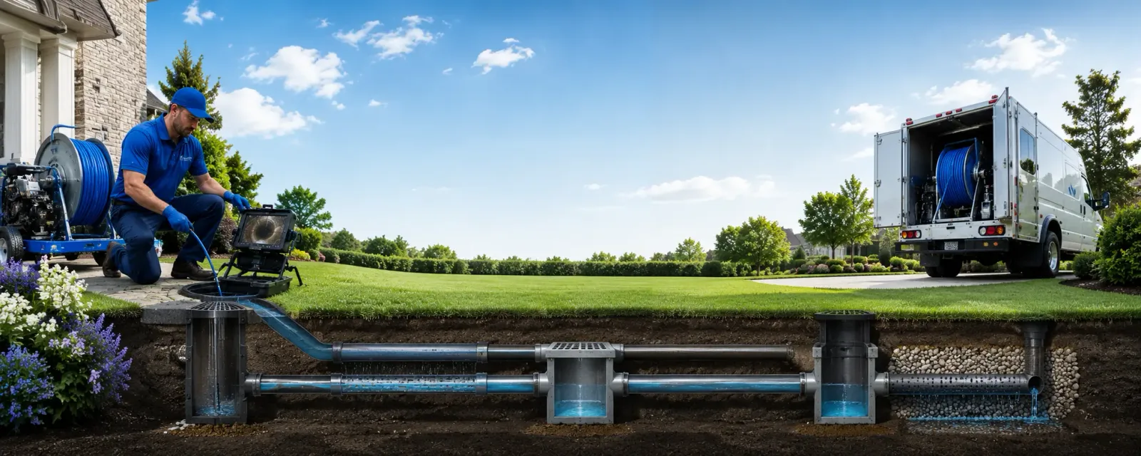 Outdoor drain cleaning information for Waterville, ME